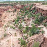 The only trail to the bottom of the canyon that does not require a Navajo guide.  Very picturesque!  (244)