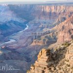 South Rim of the Grand Canyon.  From the Colorado River, you can see the Watchtower somewhere between mile 61 and 72.  See the "From the River" gallery. (9416)