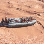 Lava Falls is a powerful and challenging rapid, known for its turbulent waters and steep drop of about 30 feet. Day 9, Mile 179½ (from our 2001 trip).
