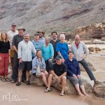 Our group of eleven + the captain and two crew members. Diamond Creek, Day 10, Mile 226.