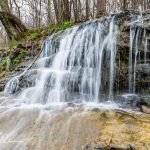 On the river side of the trail after a good rain.