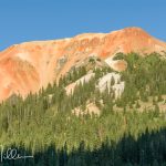 The Corkscrew Gulch Trail winds between Red Mountain #1 and Red Mountain #2.