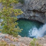 A short walk up the Devil's Punchbowl Trail to see the deep pool.