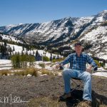 A brief break after going up and over Schofield Pass. Lots of late September snow behind me, but it felt great in the sun.
