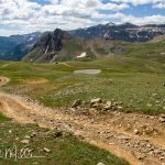 Looking back at Yankee Boy Basin Trail