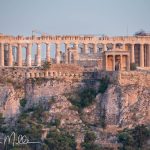 From the rooftop bar of our hotel to the Parthenon (as the bird flies) is a bit over ½ mile, and looking almost straight south. I used a 335mm telephoto lens (full frame equivalent) to capture this image. (2603)