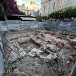 Athens has many spots like this because the modern city was built directly on top of ancient Athens.
Every construction project tends to reveal buried ruins. Instead of removing them, Greece often preserves them in place. (3972)