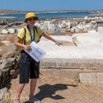 A colossal sculpture of Apollo once stood here. Pieces of the 30' high statue are now scattered among the ruins. (2711)