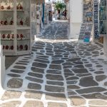 Typically narrow , curvy "streets" in the island towns are like a maze. Shops abound. (2739)