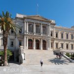 An imposing marble staircase and neoclassical façade reflects the island’s remarkable prosperity as a major Greek port in the 19th century. (2944)