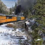 One of the dramatic moments of the journey comes at the High Bridge, where the narrow-gauge railroad crosses high above the Animas River on a historic steel trestle. It is a remarkable reminder of the engineering challenge faced by the railroad builders in 1882.