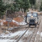 Deep snow closes the upper portion of the line in a typical winter so, the train turns around at Cascade Canyon rather than continuing to Silverton.
